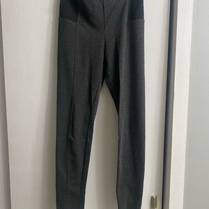 Grey ponte knit pants